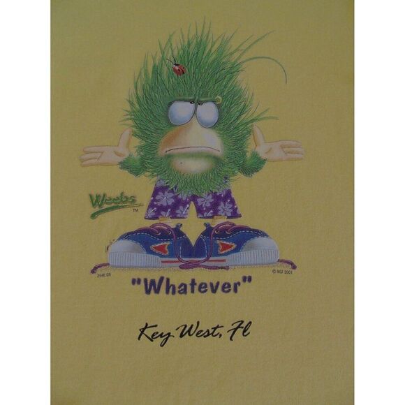 Key West FL Novelty T Shirt Whatever Humor NGI 2001 Vintage Sz Small Unisex - Picture 6 of 6